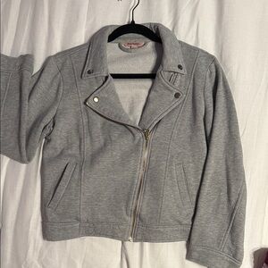 Juicy Couture Light Gray Women's Leather Jacket